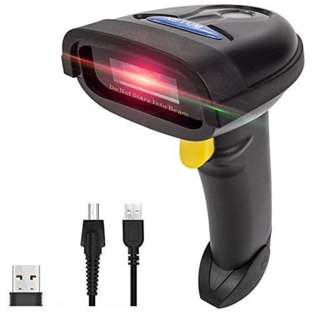 NETUM 2D Wireless Bluetooth USB Barcode Scanner QR Code Reader PC Phone Tablet